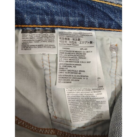 Levis Mens 502 Taper Fit Jeans W32 L32 Medium Wash Denim - Picture 4 of 5